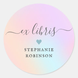 ガーリーlibris蔵書票シール本ラベル ラウンドシール