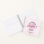 ガーリーPink Prophetic Words Journal ノートブック (内部)