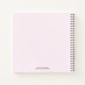 ガーリーPink Prophetic Words Journal ノートブック (裏面)