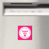 ガーリーPink THANK YOU素晴らし Person マグネット (インサイチュ (食洗機))