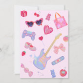 ガーリーY2kベビーシャワー 招待状 (裏面)