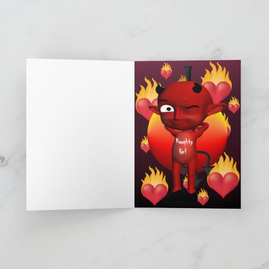 ガールいけなハッピーバレンタインデーグリーティングカード シーズンカード (内部)