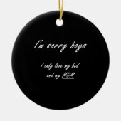 ガールおもしろいことわざドーターダディ セラミックオーナメント (正面)