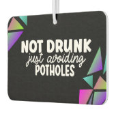 ガールおもしろいガイ慎重なドライバーのネオンピンクの車 カーエアーフレッシュナー (左)