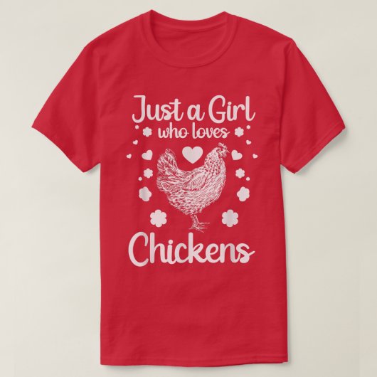 ガールおもしろいチキンデザイン女子供へ性ママムシック Tシャツ (デザイン正面)