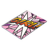 ガールおもしろいレトロ漫画ブックアーポップ・アートのト ノートブック (左側)