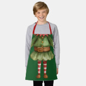 ガールおもしろい小妖精や小人 エプロン (着用した状態)