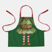ガールおもしろい小妖精や小人 エプロン (正面)