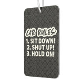 ガールおもしろい引用文ブラックカー カーエアーフレッシュナー (左)