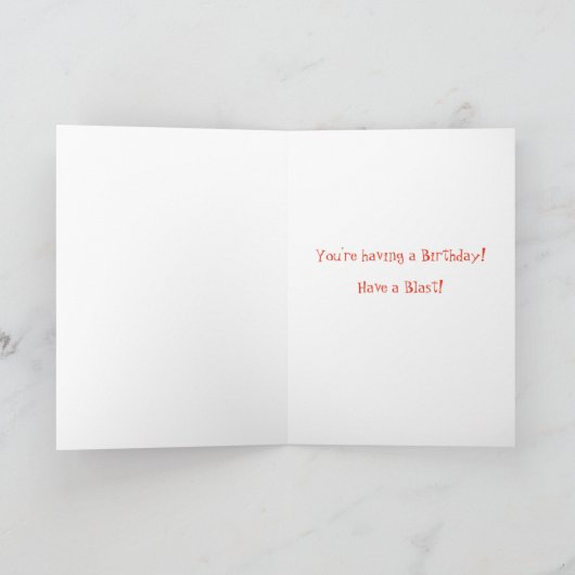 ガールおもしろい誕生日カード カード (内部)