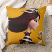 ガールお洒落スクエアクッション クッション (ブランケット)