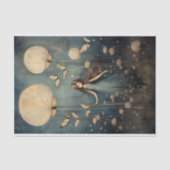 ガールお洒落ダンデヨンと蝶のデコパージュ 薄葉紙 (正面)