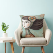 ガールお洒落両面正方形クッション クッション (椅子)