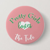 ガールかわいらしアラバマGameDayボタン 缶バッジ (正面)