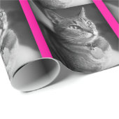 ガールかわいらしインディゴB&W ラッピングペーパー (ロールコーナー)