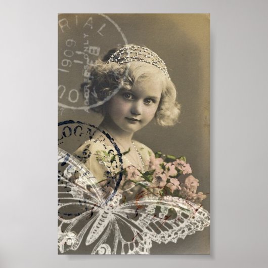 ガールかわいらしコラージュ ポスター (正面)