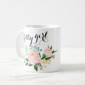 ガールかわいらしコーヒーマグ コーヒーマグカップ (正面左)