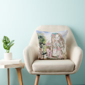 ガールかわいらしボスオンスクーターパーソナライズされた名 クッション (椅子)