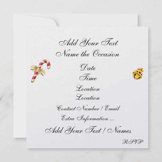 ガールかわいらしレトロアポップ・アートのートクリスマス招待状 招待状 (裏面)