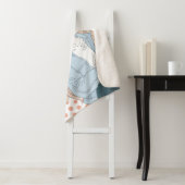 ガールかわいらし赤面花ハートと水玉模様 シェルパブランケット (インサイチュ)