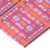 ガールのパワー曲線のプレイドパターンのテーブルクロス テーブルクロス (アングル)