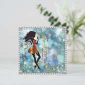 ガールの夜の独身パーティーの招待状 招待状 (スタンド正面)