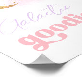 ガールの宇宙銀河グッズのサイン ポスター (角)