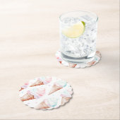 ガールアイスクリーム誕生日パーティー ペーパーコースター (インサイチュ)