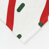 ガールアイススケートで滑るクリスマス散水パーソナライズされた フリースブランケット (角)