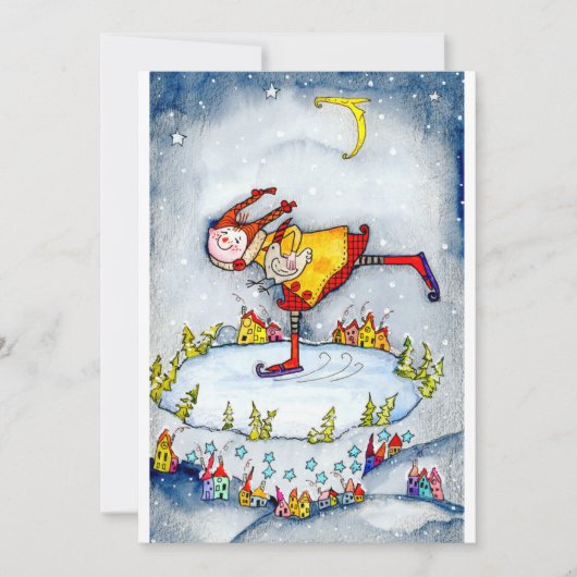 ガールアイススケートで滑る シーズンカード (正面)