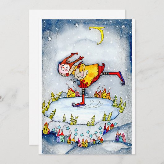 ガールアイススケートで滑る シーズンカード (正面/裏面)