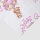 ガールアイディア誕生日ベア 薄葉紙 (詳細)