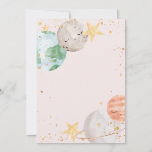 ガールアウタースペースファースト誕生日 招待状 (裏面)