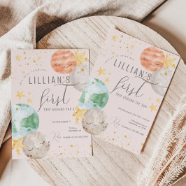 ガールアウタースペースファースト誕生日 招待状