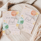 ガールアウタースペースファースト誕生日 招待状