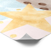 ガールアウタースペースベビーシャワー歓迎サイン ポスター (角)