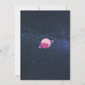 ガールアウタースペース2nd誕生日2月ピンク 招待状 (裏面)