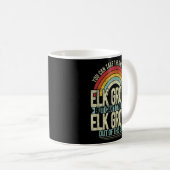 ガールアウトオブエルクグローブカリフォルニアホームホームエルク コーヒーマグカップ (正面右)