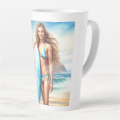 ガールアクションポイントの区切り カフェラテマグ (右アングル)