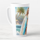 ガールアクションポイントの区切り カフェラテマグ (左アングル)