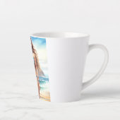 ガールアクションポイントの区切り カフェラテマグ (右)