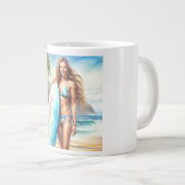 ガールアクションポイントの区切り ジャンボコーヒーマグカップ (正面右)