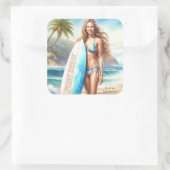 ガールアクションポイントの区切り スクエアシール (バッグ)