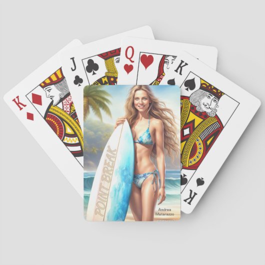 ガールアクションポイントの区切り トランプ (裏面)