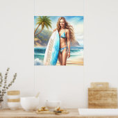 ガールアクションポイントの区切り ポスター (キッチン)