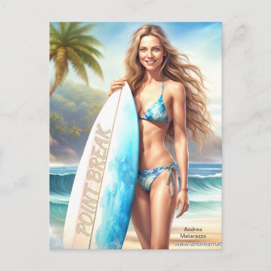 ガールアクションポイントの区切り ポストカード (正面)