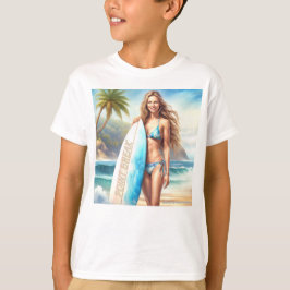 ガールアクションポイントの区切り Tシャツ