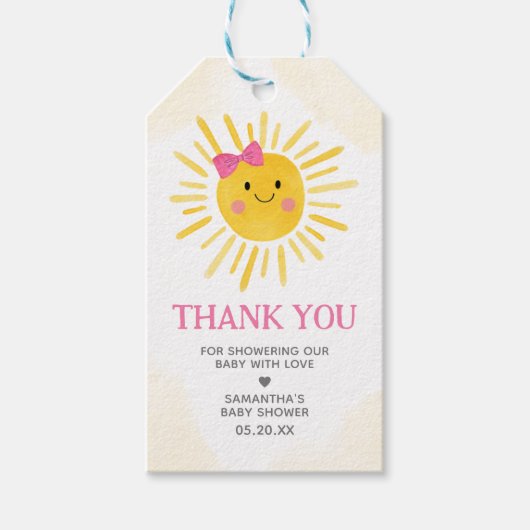 ガールアスモールレイオブサンシャインメッセージカード ギフトタグ (正面)