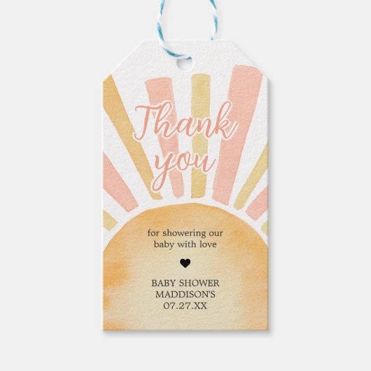 ガールアスモールレイオブサンシャインメッセージカード ギフトタグ (正面)