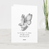 ガールアットビーチグリーティングカード カード (裏面)